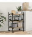 vidaXL Kitchen Trolley Artisan Oak 50 x 35 x 75.5 cm Engineered Wood