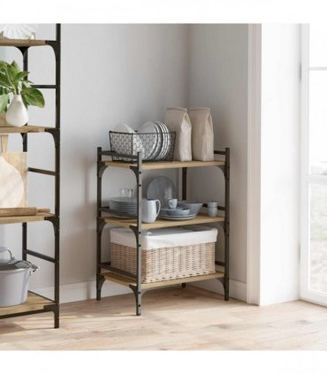 vidaXL Kitchen Trolley Artisan Oak 50 x 35 x 75.5 cm Engineered Wood