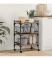 vidaXL Kitchen Trolley Old Wood 50 x 35 x 75.5 cm Engineered Wood