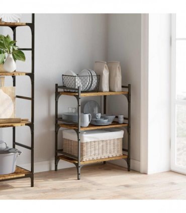 vidaXL Kitchen Trolley Old Wood 50 x 35 x 75.5 cm Engineered Wood