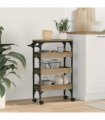 vidaXL Kitchen Trolley Artisan Oak 53 x 20 x 76 cm Engineered Wood