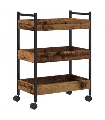 vidaXL Kitchen Trolley Old wood 50 x 30 x 70 cm Engineered Wood