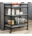 vidaXL Kitchen Trolley Grey Sonoma 65x40x86.5 cm Engineered Wood