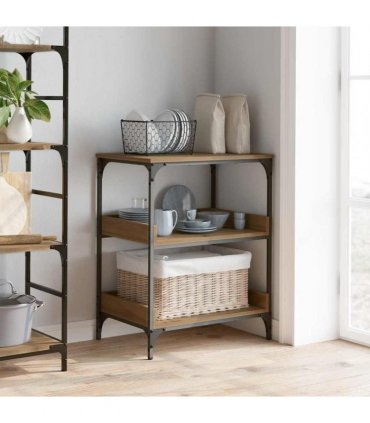 vidaXL Kitchen Trolley Artisan Oak 60 x 41 x 80.5 cm Engineered Wood