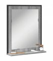 vidaXL Bathroom Mirror with Shelf Grey Sonoma 50x12x60 cm Engineered Wood
