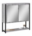 vidaXL Bathroom Mirror Cabinet Grey Sonoma 60x16x60 cm Engineered Wood
