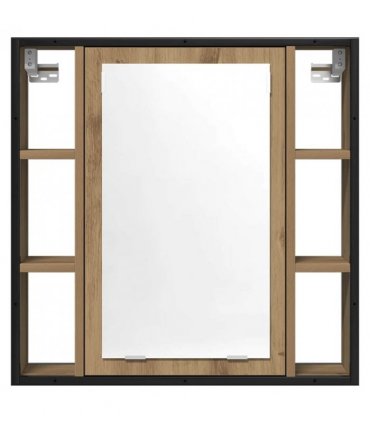 vidaXL Bathroom Mirror Cabinet Artisan Oak 60x16x60 cm Engineered Wood