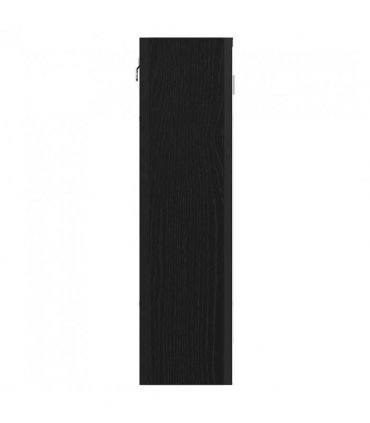 vidaXL Bathroom Mirror Cabinet Black Oak 60x16x60 cm Engineered Wood