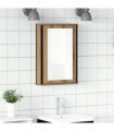 vidaXL Bathroom Mirror Cabinet Artisan Oak 42x12x60 cm Engineered Wood