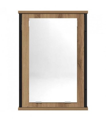 vidaXL Bathroom Mirror Cabinet Artisan Oak 42x12x60 cm Engineered Wood