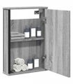 vidaXL Bathroom Mirror Cabinet Grey Sonoma 42x12x60 cm Engineered Wood