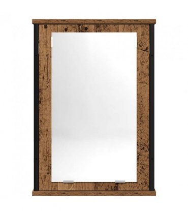 vidaXL Bathroom Mirror Cabinet Old Wood 42x12x60 cm Engineered Wood