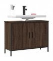 vidaXL Bathroom Sink Cabinet Brown Oak 80x30x60 cm Engineered Wood