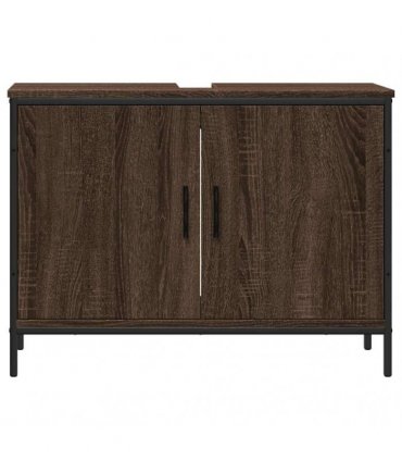 vidaXL Bathroom Sink Cabinet Brown Oak 80x30x60 cm Engineered Wood