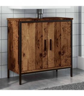 vidaXL Sink Cabinet Old Wood 60x30x60 cm Engineered Wood