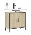 vidaXL Bathroom Sink Cabinet Sonoma Oak 60x30x60 cm Engineered Wood