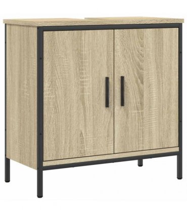 vidaXL Bathroom Sink Cabinet Sonoma Oak 60x30x60 cm Engineered Wood