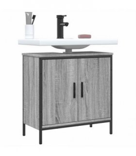 vidaXL Bathroom Sink Cabinet Grey Sonoma 60x30x60 cm Engineered Wood
