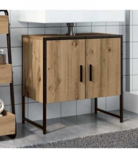 vidaXL Bathroom Sink Cabinet Artisan Oak 60x33x60 cm Engineered Wood — V0672046875
