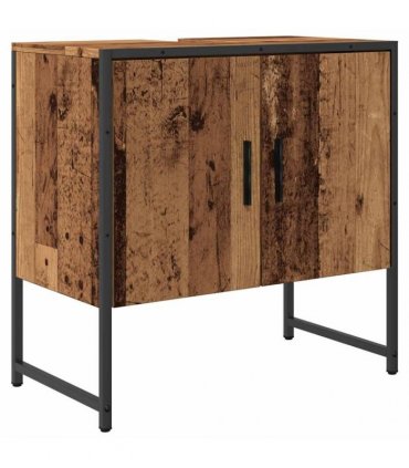 vidaXL Bathroom Sink Cabinet Old Wood 60x33x60 cm Engineered Wood — V0672046887