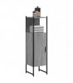 vidaXL Bathroom Cabinet Grey Sonoma 33x33x120.5 cm Engineered Wood