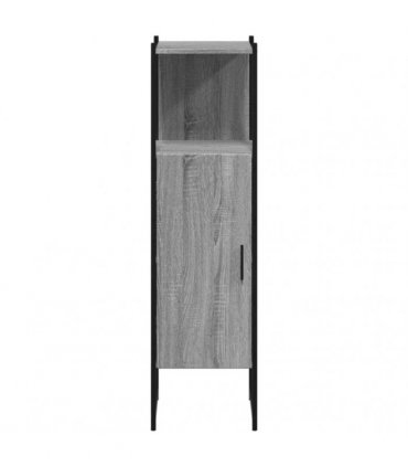 vidaXL Bathroom Cabinet Grey Sonoma 33x33x120.5 cm Engineered Wood