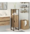 vidaXL Bathroom Cabinet Artisan Oak 33x33x120.5 cm Engineered Wood