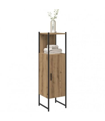 vidaXL Bathroom Cabinet Artisan Oak 33x33x120.5 cm Engineered Wood