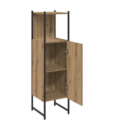 vidaXL Bathroom Cabinet Artisan Oak 33x33x120.5 cm Engineered Wood