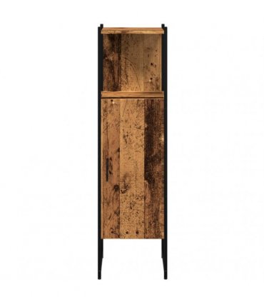 vidaXL Bathroom Cabinet Old Wood 33x33x120.5 cm Engineered Wood