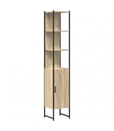 vidaXL Bathroom Cabinet Sonoma 33 x 33 x 185.5 cm Engineered Wood — Colour: Sonoma oak