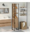 vidaXL Bathroom Cabinet Artisan oak 33 x 33 x 185.5 cm Engineered Wood
