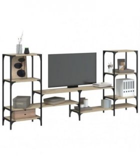 vidaXL TV Cabinet Sonoma Oak 206.5x28.5x95 cm Engineered Wood