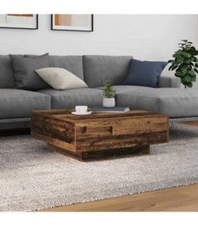 vidaXL Coffee Table Old Wood and Blue 80 x 80 x 31 cm Engineered Wood