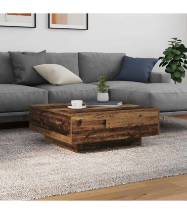 vidaXL Coffee Table Old Wood and Blue 80 x 80 x 31 cm Engineered Wood