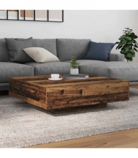 vidaXL Coffee Table Old Wood 100 x 100 x 31 cm Engineered Wood