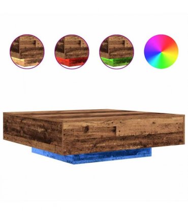 vidaXL Coffee Table Old Wood 100 x 100 x 31 cm Engineered Wood