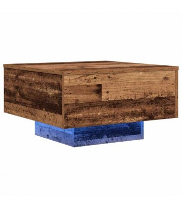 vidaXL Coffee Table Old Wood 55 x 55 x31 cm Engineered Wood — Size: 55 x 55 x 31 cm