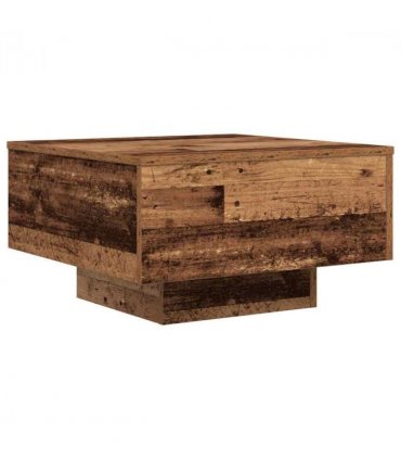 vidaXL Coffee Table Old Wood 55 x 55 x31 cm Engineered Wood — Size: 55 x 55 x 31 cm