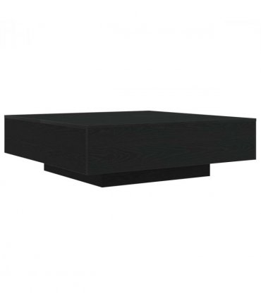 vidaXL Coffee Table Black Oak 100 x 100 x 31 cm Engineered Wood