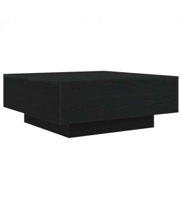 vidaXL Coffee Table Black Oak 80 x 80 x 31 cm Engineered Wood — V0672046933