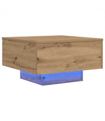 vidaXL Coffee Table Artisan Oak 55 x 55 x31 cm Engineered Wood — Size: 55 x 55 x 31 cm