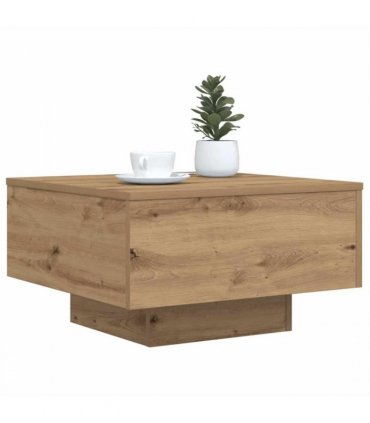 vidaXL Coffee Table Artisan Oak 55 x 55 x31 cm Engineered Wood — Size: 55 x 55 x 31 cm