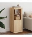 vidaXL Sideboard with LED Lights Sonoma Oak 41x37x100 cm