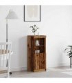 vidaXL LED Sideboard Brown 41 x 37 x 100 cm Engineered Wood — Colour: Old wood