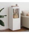 vidaXL Sideboard with LED Lights White 41x37x100 cm