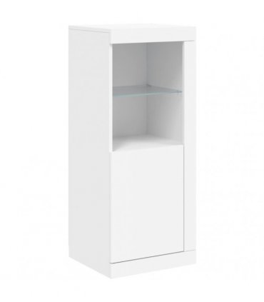 vidaXL Sideboard with LED Lights White 41x37x100 cm