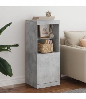 vidaXL Sideboard with LED Lights Concrete Grey 41x37x100 cm — V0672047035