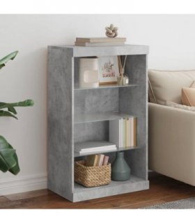 vidaXL Sideboard with LED Lights Concrete Grey 60.5x37x100 cm — V0672047046