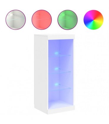 vidaXL Sideboard with LED Lights White 41x37x100 cm — V0672047081